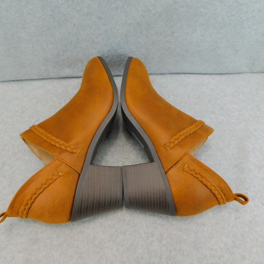 Journee Collection Women's Sophie Ankle Bootie Brown Size 7.5 - Picture 9 of 11